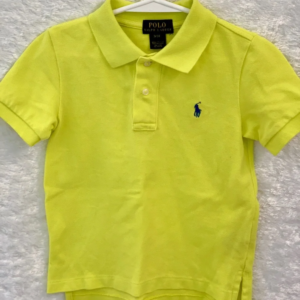 Boys Ralph Lauren Polo-EUC Bright Yellow - Picture 1 of 2